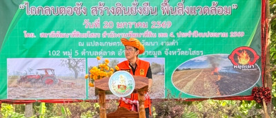 สำนักงานสหกรณ์จังหวัดยโสธร เข้าร่วมโครงการรณรงค์ ไถกลบตอซัง ... Image 1