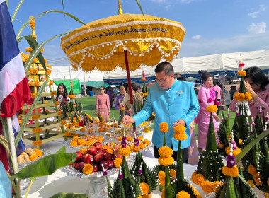 สำนักงานสหกรณ์จังหวัดยโสธร ร่วมพิธีวางขันหมากเบ็ง ... Image 2