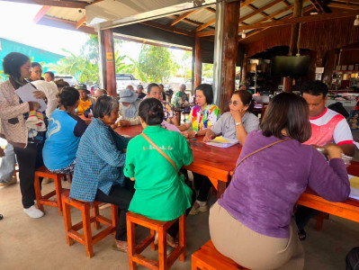 สำนักงานสหกรณ์จังหวัดยโสธรติดตามการใช้เงินกู้กองทุนสงเคราะห์เกษตรกร โครงการสร้างความเข้มแข็งให้กับกลุ่มเกษตรกร เพื่อเข้าถึงแหล่งเงินทุนในการผลิตและการตลาด กลุ่มเกษตรกรชาวสวนยางบ้านเทพเจริญตำบลไทยเจริญ ... Image 1