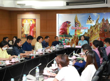 ประชุมการตรวจติดตามโครงการปรับปรุงระบบสูบน้ำพลังงานแสงอาทิตย์ สำหรับกลุ่มทอผ้าไหม บ้านน้ำอ้อม ... Image 6