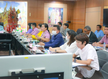 ประชุมการตรวจติดตามโครงการปรับปรุงระบบสูบน้ำพลังงานแสงอาทิตย์ สำหรับกลุ่มทอผ้าไหม บ้านน้ำอ้อม ... Image 3