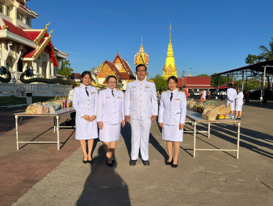 เข้าร่วมพิธีเจริญพระพุทธมนต์และทำบุญตักบาตรเฉลิมพระเกียรติถวายพระราชกุศลสมเด็จพระเจ้าลูกเธอ เจ้าฟ้าพัชรกิตติยาภา นเรนทิราเทพยวดี กรมหลวงราชสาริณีสิริพัชร มหาวัชรราชธิดา ... Image 1